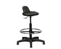 High technical stool on feet with back support