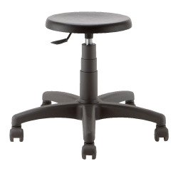 Technisch zit-sta krukje op wieltjes