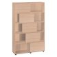 Bibliothèque Tetris 10 cases corps chêne