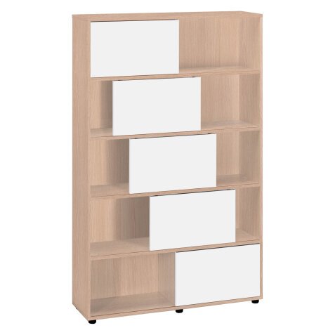 Bibliothèque Tetris 10 cases corps chêne