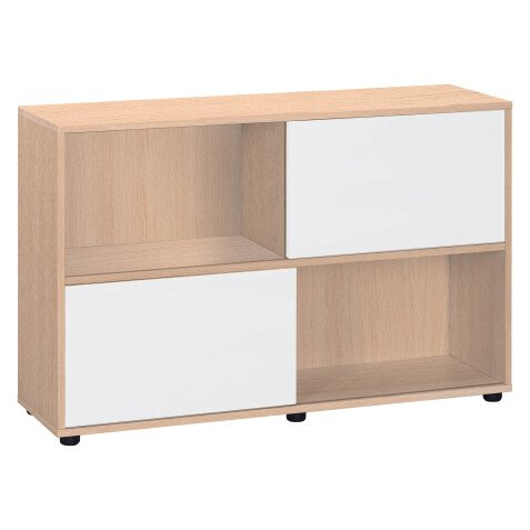 Bookcase Tetris 4 cases body in oak 