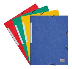 Chemises à élastique 3 rabats format A4 - Maxiburo