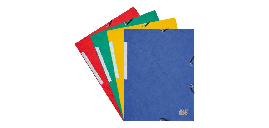 Chemises à élastique 3 rabats format A4 - Maxiburo