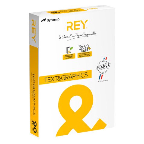 Papier A4 blanc 90 g Rey Text & Graphics - Ramette de 500 feuilles