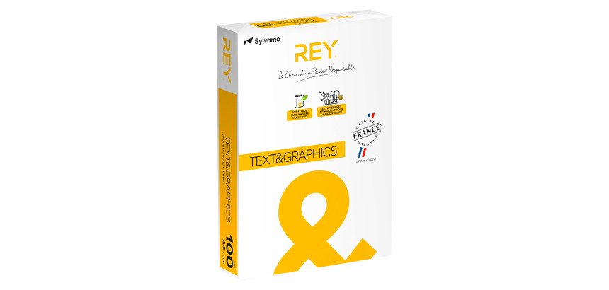 Ramette papier Rey Text & Graphics A4 100 g - 500 feuilles - blanc