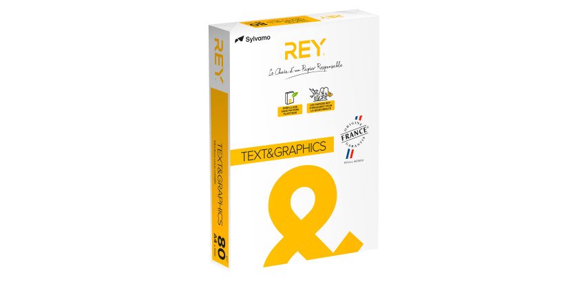 Papier A4 blanc 80 g Rey Text & Graphics - Ramette de 500 feuilles