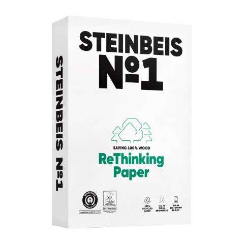 Papel A4 80 g reciclado Steinbeis nº1 - paquete de 500 hojas