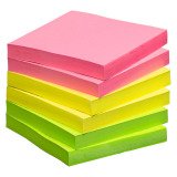 Notes repositionnables Néon 75 x 75 mm - Maxiburo - bloc de 100 feuilles