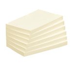 Notes repositionnables jaunes 75x125 mm - Maxiburo - bloc de 100 feuilles