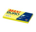 Notes repositionnables Néon 75 x 125 mm - Maxiburo - bloc de 100 feuilles