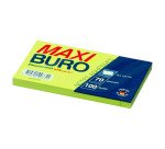 Notes repositionnables Néon 75 x 125 mm - Maxiburo - bloc de 100 feuilles