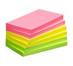 Notes repositionnables Néon 75 x 125 mm - Maxiburo - bloc de 100 feuilles