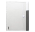 Pack 12 sobres portadcocumentos perforados cierre V-lock 24 x 31,6 cm, colores surtidos