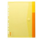 Pack 12 sobres portadcocumentos perforados cierre V-lock 24 x 31,6 cm, colores surtidos