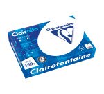 Couverture de reliure papier 160 g Clairefontaine Clairalfa blanche - Paquet de 250