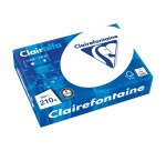 Couverture de reliure carton 210 g Clairefontaine Clairalfa blanche - Paquet de 250