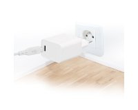 Pack de cargador + cable USB-C a Lightning TnB de 1 m en color blanco