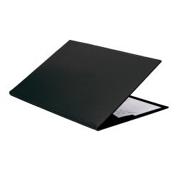 Vade de escritorio con solapa Quo Vadis satinado 38 x 56 cm color negro