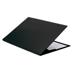 Table-mat with flap Satiny Quo Vadis black 38 x 56 cm 