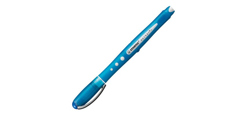 Stylo roller Stabilo Worker+Colorful à capuchon pointe 0,5 mm - écriture moyenne