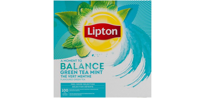 Té verde menta Lipton - Caja de 100 saquitos frescos