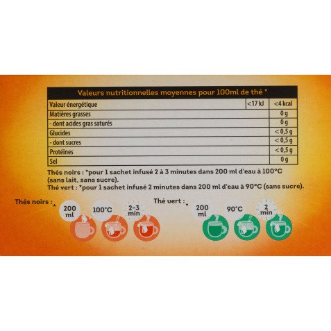 Lipton tea flavoured - box of 60 bags