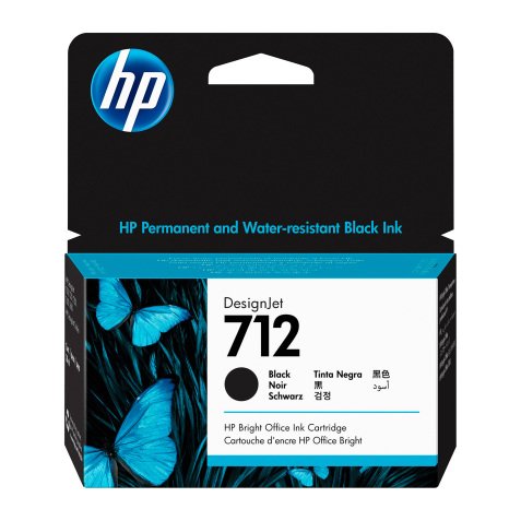 HP 712 Cartucho original negro 38 ml