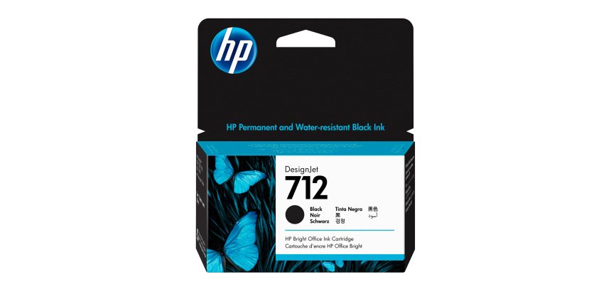 HP 712 Cartucho original negro 38 ml