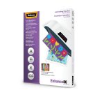 Pochettes de plastification dos adhésif Fellowes A4 75 µ brillantes - Boite de 100