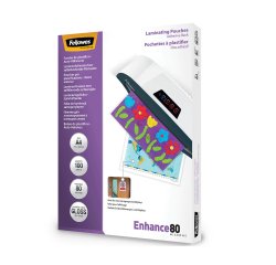 Fundas de plastificar térmica brillantes A4 de 75 micras adhesivo  - Caja de 100