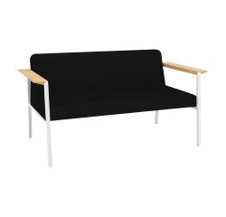 Sofa Vado 2 Personen - Gestell in weiß