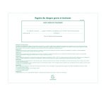 Registre imprimé des dangers graves et imminents Exacompta 6622E - 24 x 32 cm 20 pages