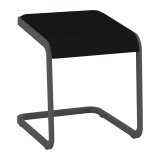 Tabouret bas Taglio piètement anthracite