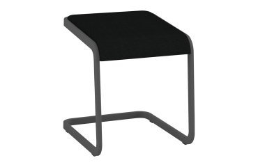 Niedriger Hocker Taglio - anthrazitfarbiges Gestell