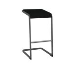 Tabouret haut Taglio piètement anthracite