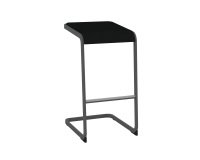 Hoge kruk Taglio - antraciet onderstel