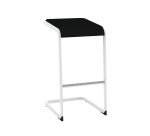 Tabouret haut Taglio piètement blanc