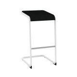 Tabouret haut Taglio piètement blanc