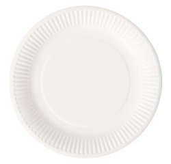 Platos desechables cartón Ø 23 cm - paquete de 100