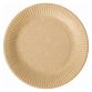 Wegwerpbord karton Ø 23 cm kraft Bioline - set van 100