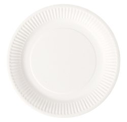 Platos desechables cartón Ø 18 cm - paquete de 100