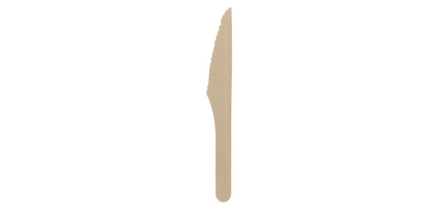 Couteau en bois L 165 mm - Paquet de 100