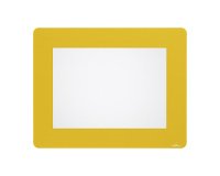 Marco amarillo adhesivo Durable A4 para el suelo - pack de 10