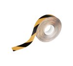 Cinta removible para suelo Duraline negro-amarillo 50 mm x 15 m