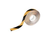 Cinta removible para suelo Duraline negro-amarillo 50 mm x 15 m
