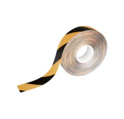 Cinta removible para suelo Duraline negro-amarillo 50 mm x 15 m