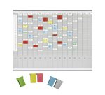 Planning annuel à fiches T, indice 2 - 16 colonnes Franken