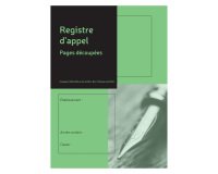 Registre d'appels journaliers 80 pages découpées 21 x 29,7 cm Le Dauphin