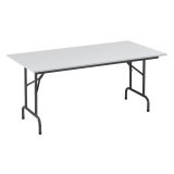 Tables pliantes plateau gris clair L 160 x P 80 cm - Rico