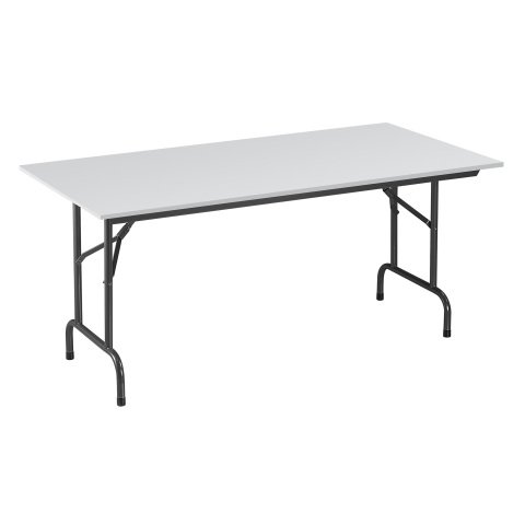 Mesa plegable Primera 160 cm blanca Patas negras